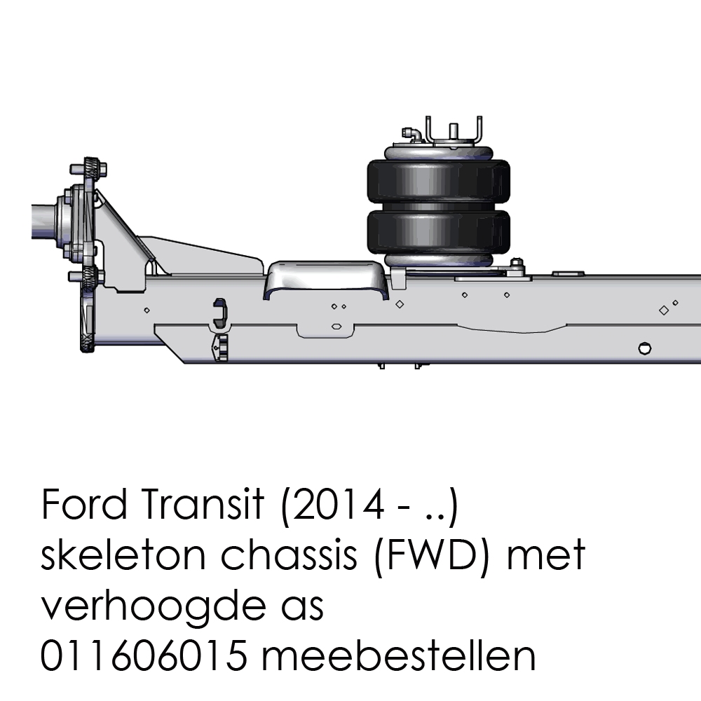 aanpassingsset, skeleton chassis, Ford Transit (2014 - ..)