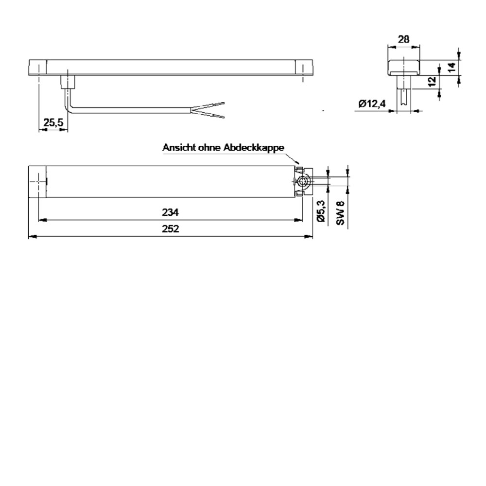 achterlicht/remlicht, LED, type 250, 9-32 volt