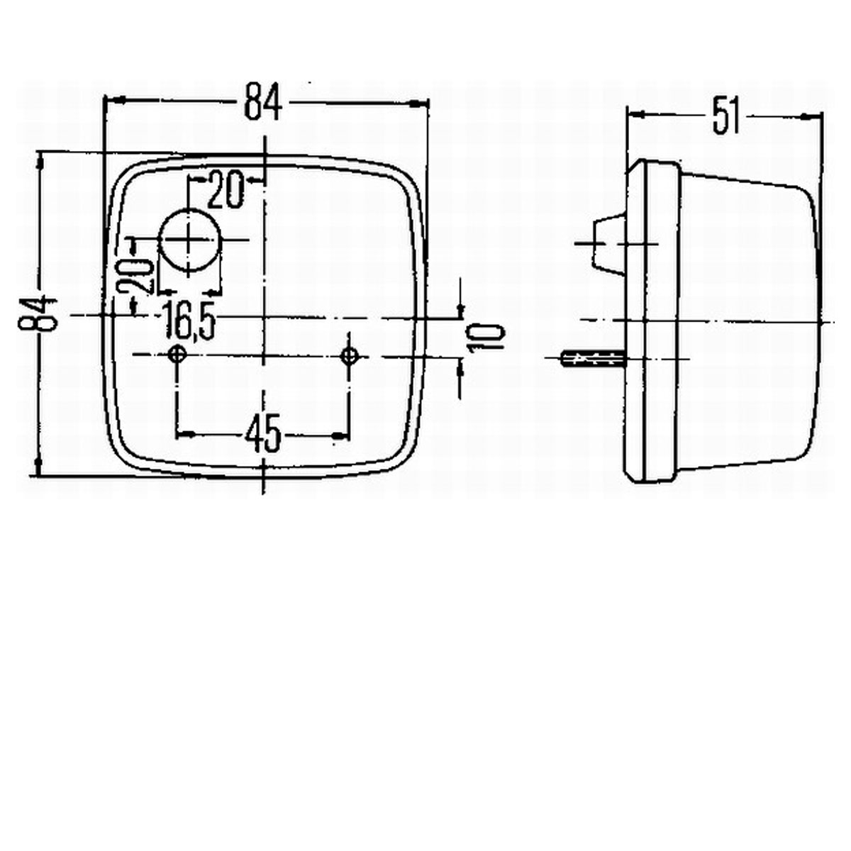 reversing lamp