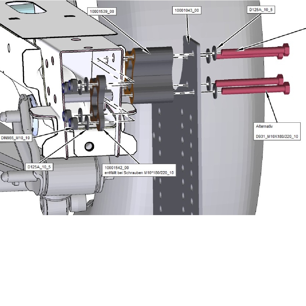 Schraubenpacket, X250, Lange Schrauben