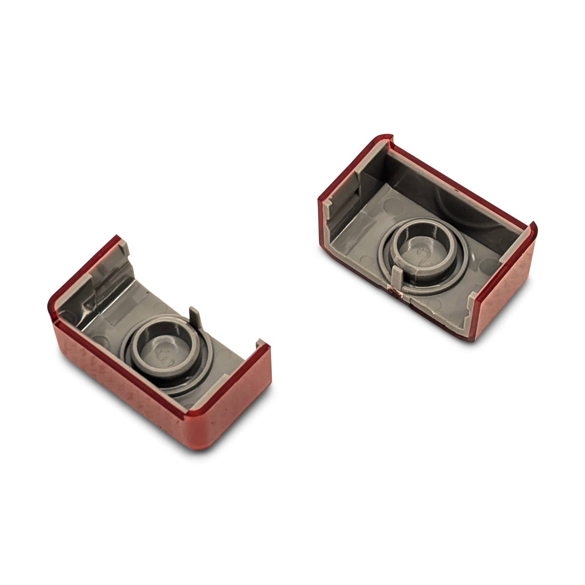 eindstukken, type 250, rood (set van 2 stuks)