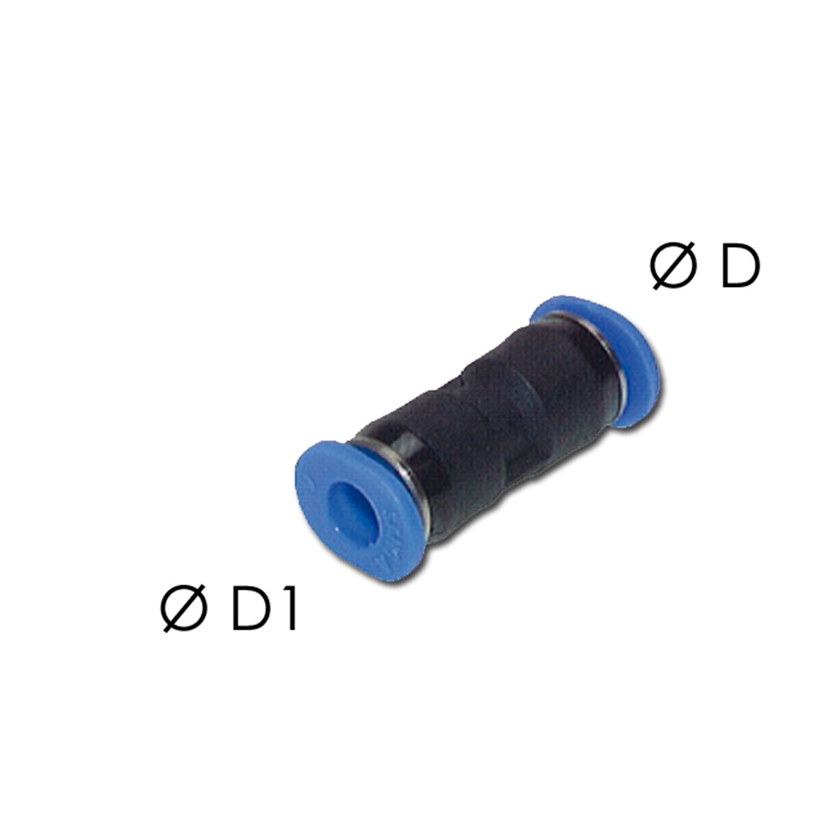 coupling, air, Ø 4mm> Ø 4mm