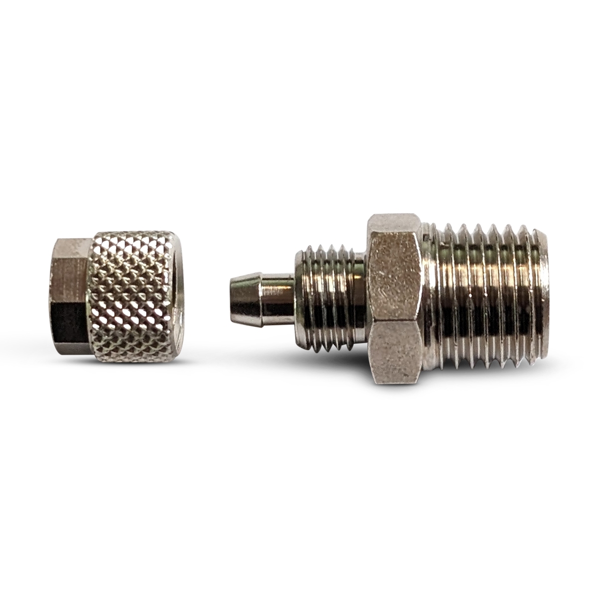 koppeling, lucht, Ø 6mm > G1/4", schroef