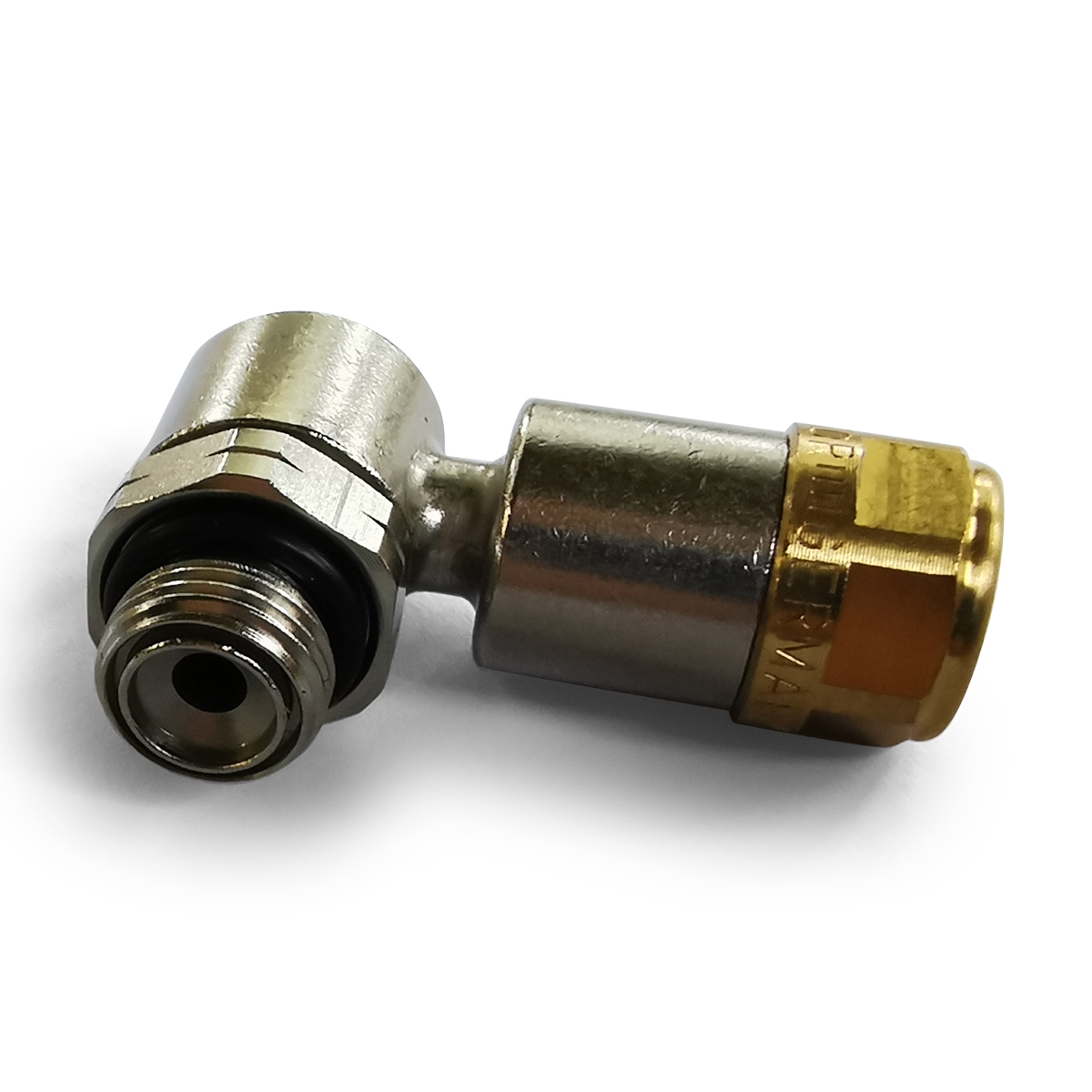 coupling, air, Ø 6mm> G1 / 8 "angled (brass)