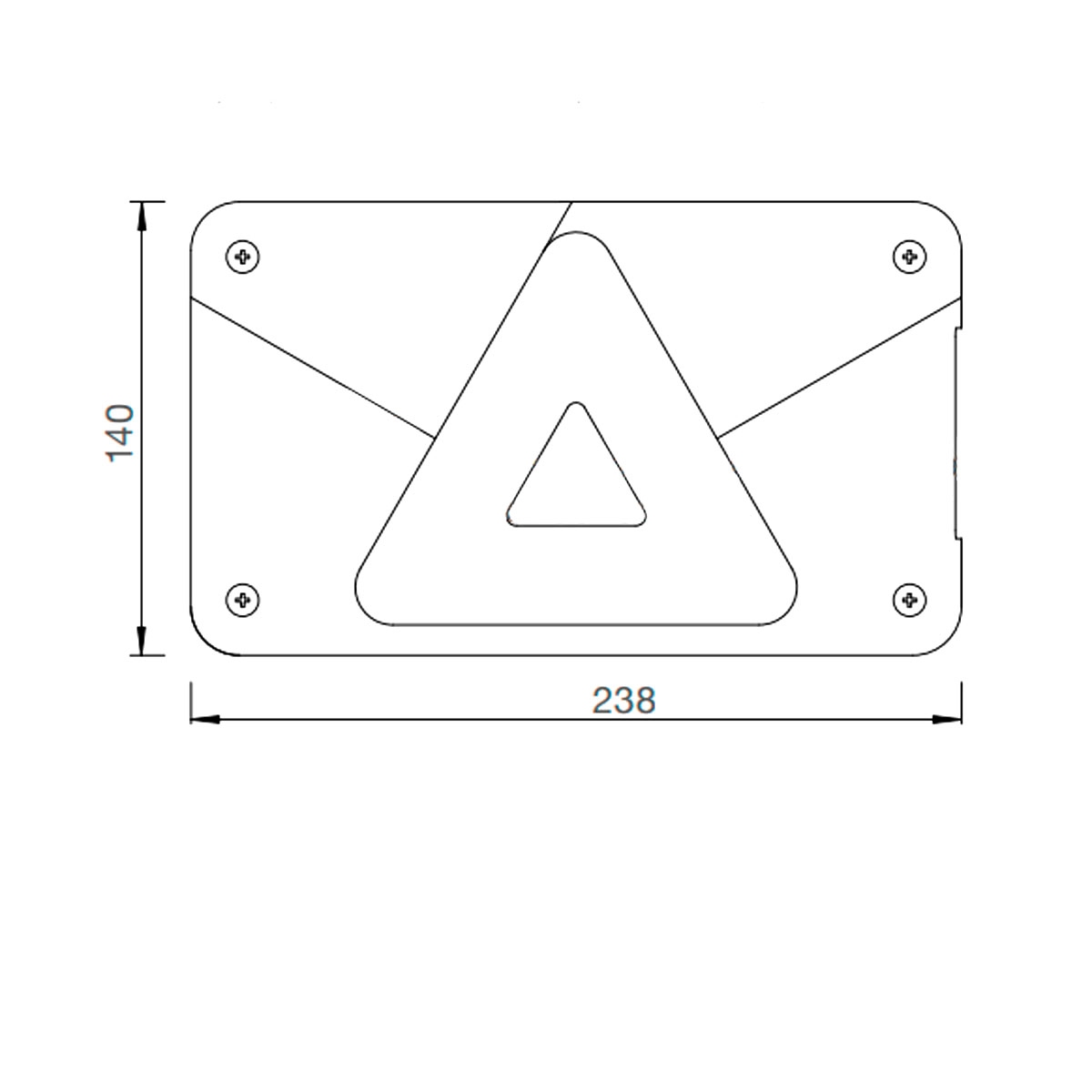 verre de lampe, Multipoint V, remorque/caravane, gauche