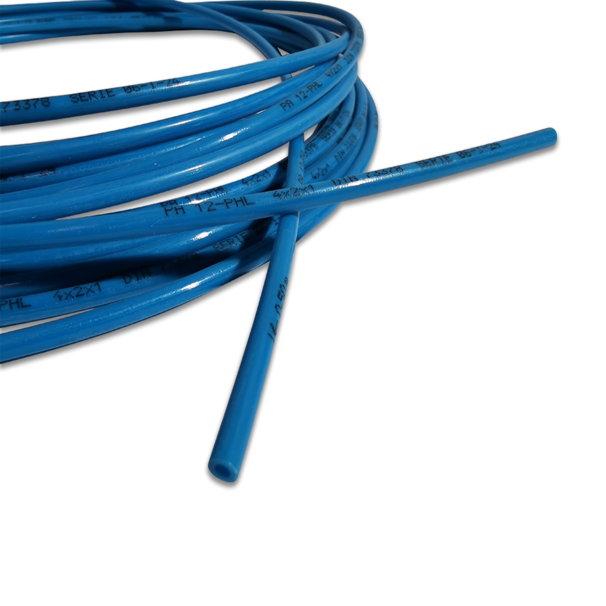 pipe, air, Ø 4mm, blue, length of 10 meters