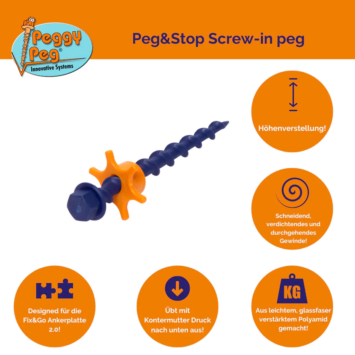 Peg & Stop peg N (set of 4)