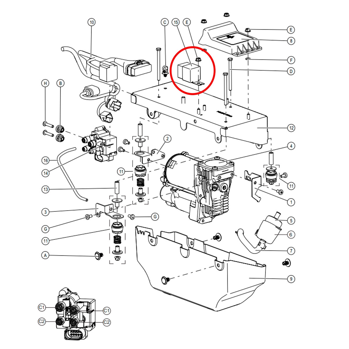 relais, 12V / 30A / 40A, étanche