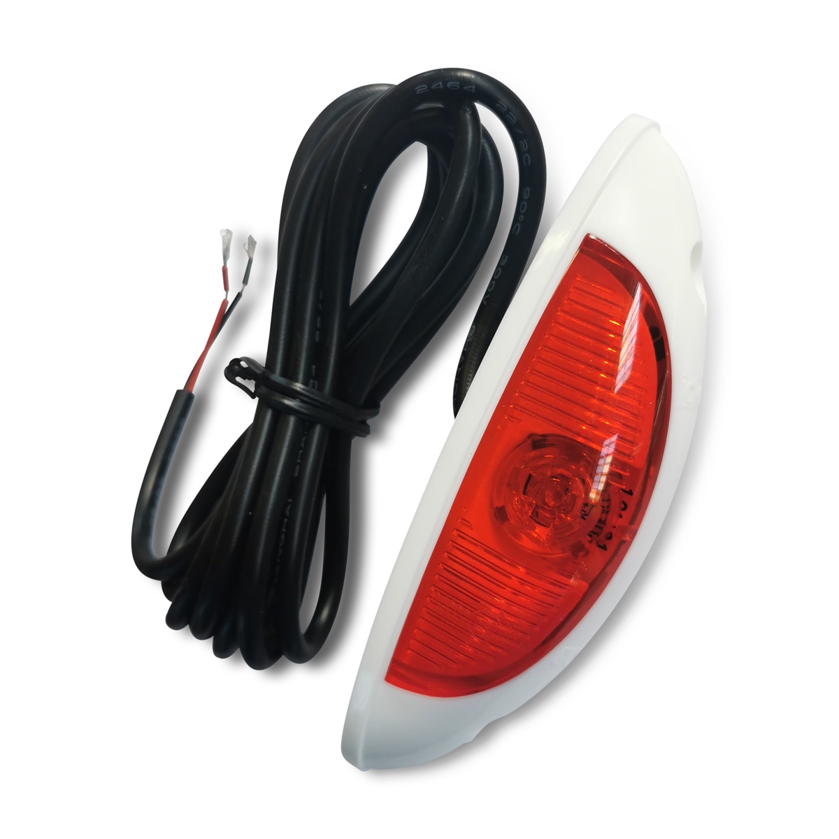 verlichting, markering zij, LED, rood/wit, 12 volt, wit