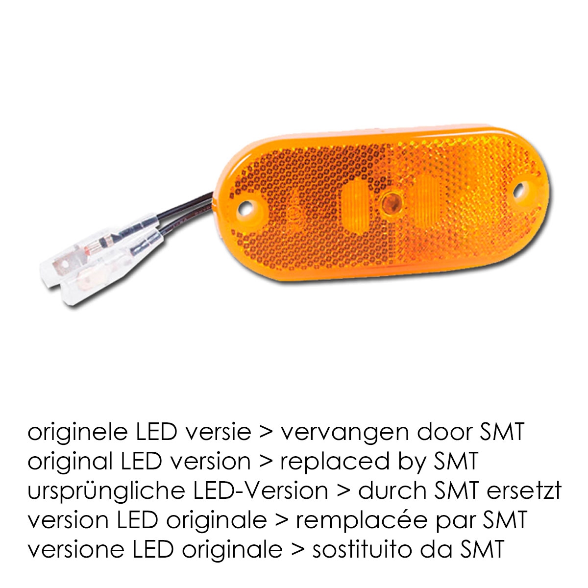 side marking, surface mounted LED, orange